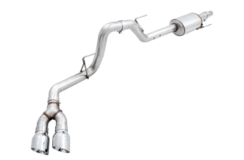Ford F-150 Performance Exhaust - Single Exit - AWE Tuning - 0FG Cat Back - Chrome Silver - `15-`20